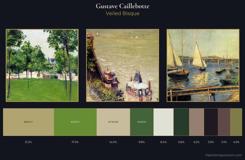 Gustave Caillebotte Palette 11 - Veiled Bisque