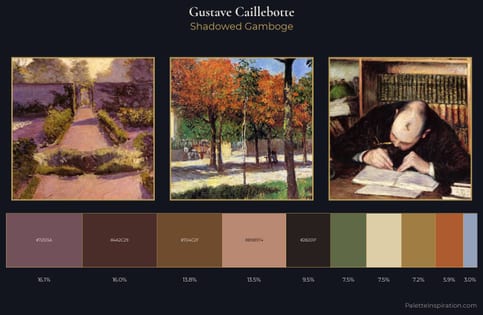 Gustave Caillebotte Palette 13 - Shadowed Gamboge
