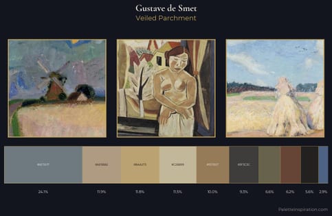 Gustave de Smet Palette 6 - Veiled Parchment