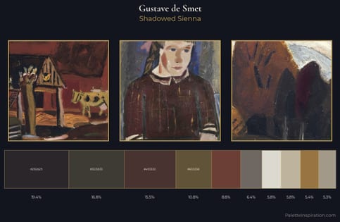 Gustave de Smet Palette 7 - Shadowed Sienna