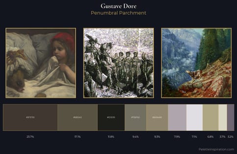 Gustave Dore Palette 2 - Penumbral Parchment