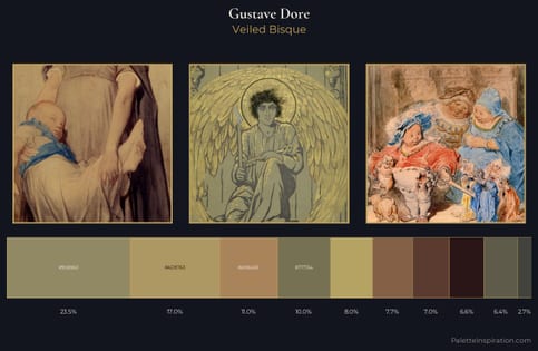 Gustave Dore Palette 4 - Veiled Bisque