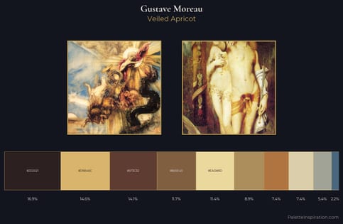 Gustave Moreau Palette 2 - Veiled Apricot
