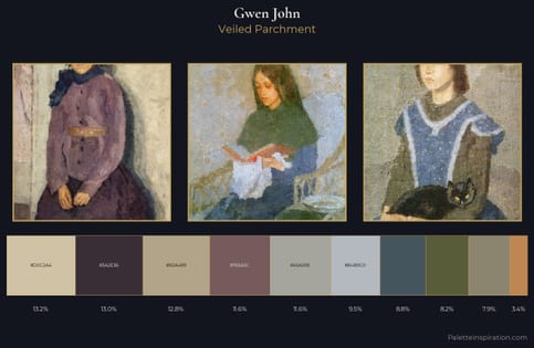 Gwen John Palette 2 - Veiled Parchment
