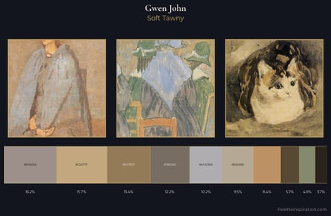 Gwen John Palette 3 - Soft Tawny