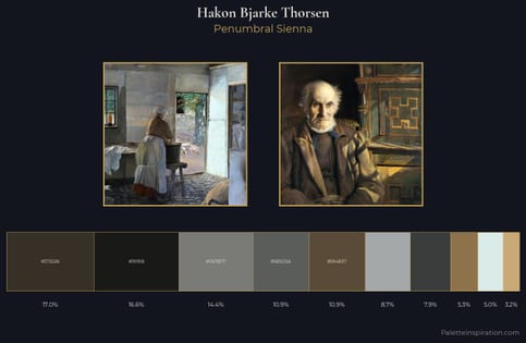 Hakon Bjarke Thorsen Palette 1 - Penumbral Sienna