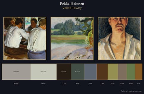 Pekka Halonen Palette 6 - Veiled Tawny