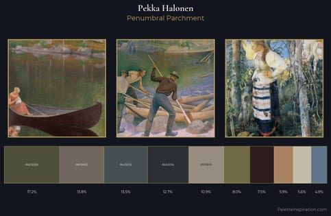Pekka Halonen Palette 8 - Penumbral Parchment