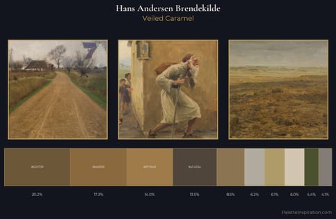 Hans Andersen Brendekilde Palette 4 - Veiled Caramel