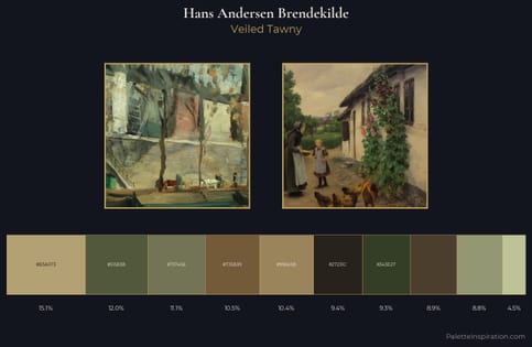 Hans Andersen Brendekilde Palette 7 - Veiled Tawny