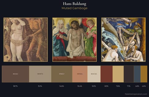 Hans Baldung Palette 3 - Muted Gamboge