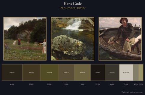 Hans Gude Palette 10 - Penumbral Bister
