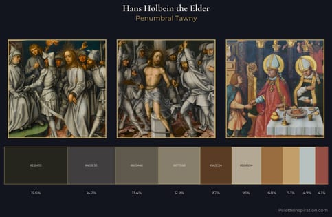 Hans Holbein the Elder Palette 5 - Penumbral Tawny