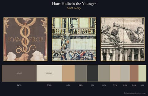 Hans Holbein the Younger Palette 1 - Soft Ivory