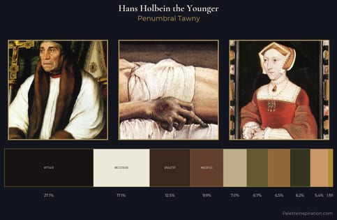 Hans Holbein the Younger Palette 9 - Penumbral Tawny