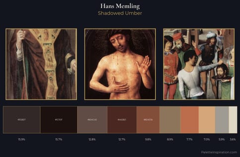 Hans Memling Palette 10 - Shadowed Umber