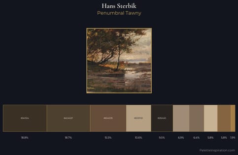 Hans Sterbik Palette 2 - Penumbral Tawny