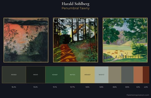 Harald Sohlberg Palette 6 - Penumbral Tawny