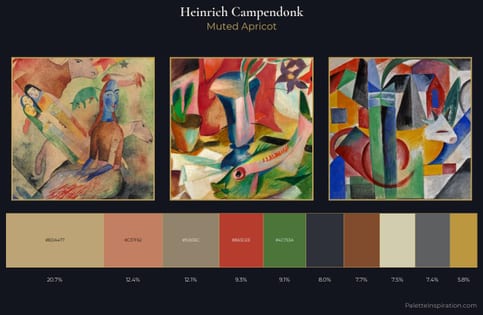 Heinrich Campendonk Palette 2 - Muted Apricot