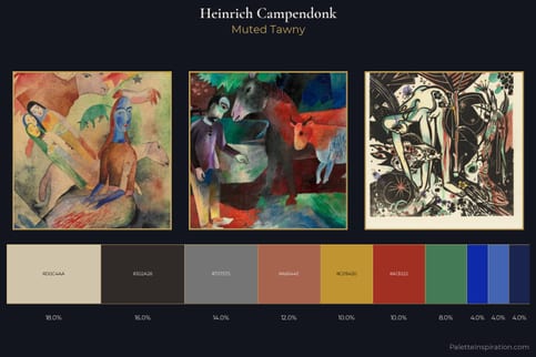 Heinrich Campendonk Master Palette - Muted Tawny
