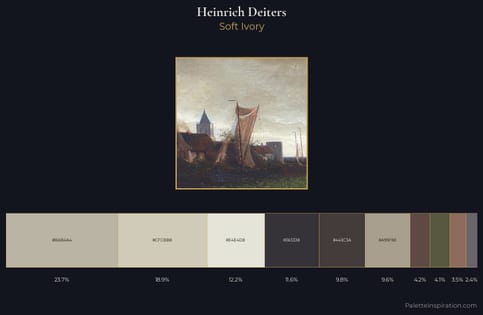 Heinrich Deiters Palette 1 - Soft Ivory