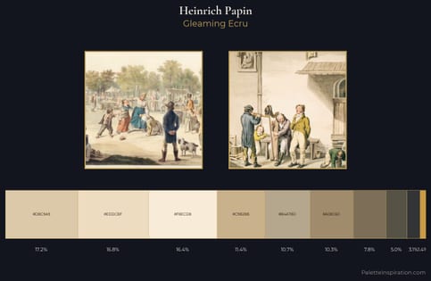 Heinrich Papin Palette 1 - Gleaming Ecru