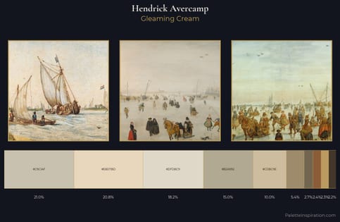 Hendrick Avercamp Palette 1 - Gleaming Cream