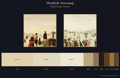 Hendrick Avercamp Palette 4 - Gleaming Cream