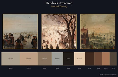 Hendrick Avercamp Palette 8 - Muted Tawny