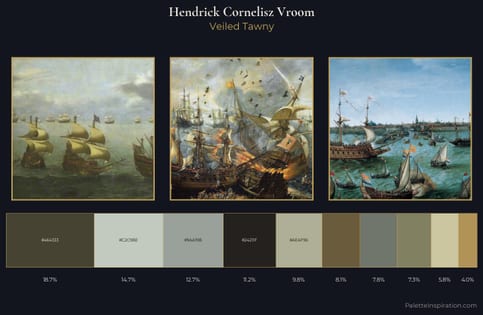 Hendrick Cornelisz Vroom Palette 3 - Veiled Tawny