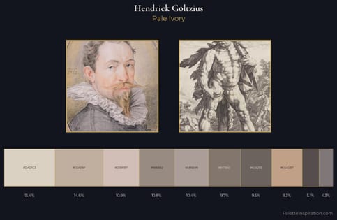 Hendrick Goltzius Palette 1 - Pale Ivory