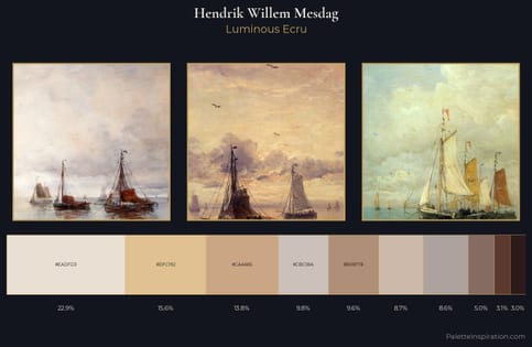 Hendrik Willem Mesdag Palette 1