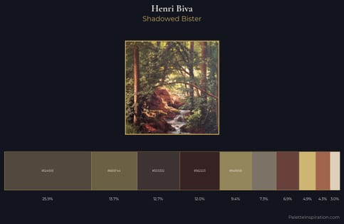 Henri Biva Palette 3 - Shadowed Bister