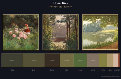 Henri Biva Palette 4 - Penumbral Tawny