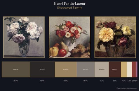 Henri Fantin-Latour Palette 3 - Shadowed Tawny