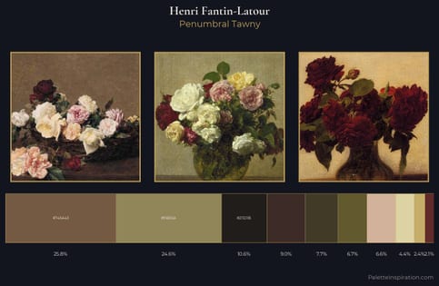 Henri Fantin-Latour Palette 7 - Penumbral Tawny