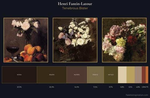 Henri Fantin-Latour Palette 12 - Tenebrous Bister