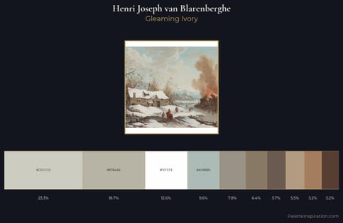Henri Joseph van Blarenberghe Palette 1 - Gleaming Ivory