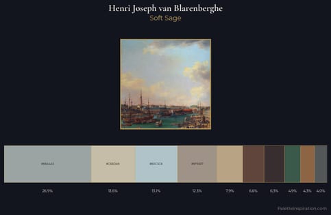 Henri Joseph van Blarenberghe Palette 3 - Soft Sage