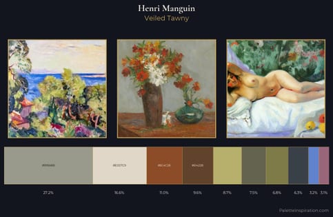 Henri Manguin Palette 1 - Veiled Tawny