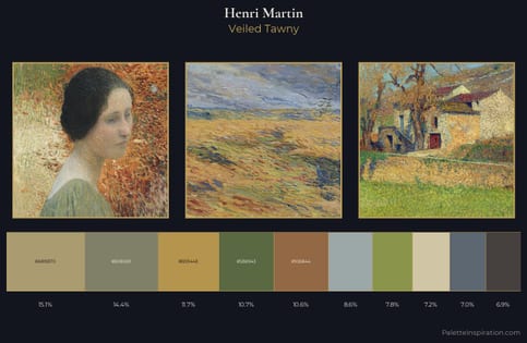 Henri Martin Palette 7 - Veiled Tawny