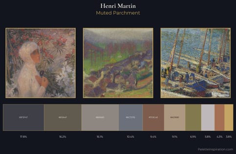 Henri Martin Palette 9 - Muted Parchment