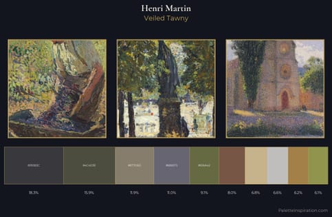 Henri Martin Palette 13 - Veiled Tawny