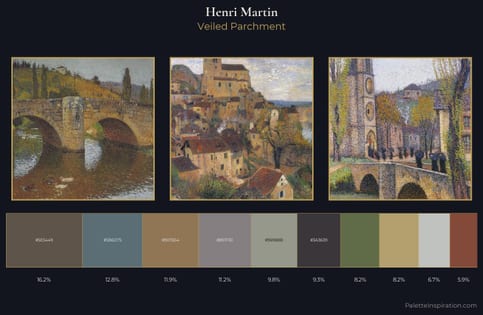 Henri Martin Palette 15 - Veiled Parchment