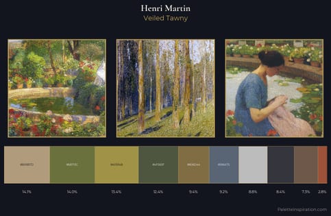 Henri Martin Palette 17 - Veiled Tawny