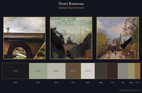 Henri Rousseau Palette 7 - Veiled Parchment