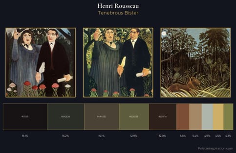 Henri Rousseau Palette 11 - Tenebrous Bister
