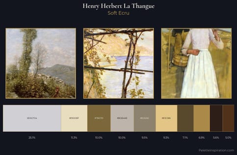 Henry Herbert La Thangue Palette 1 - Soft Ecru