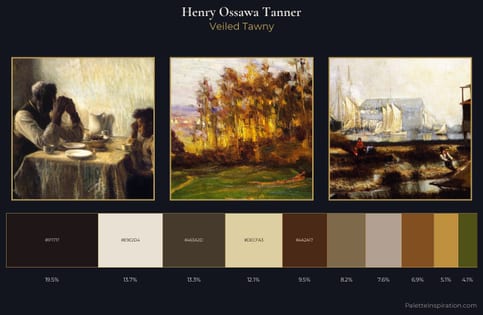 Henry Ossawa Tanner Palette 5 - Veiled Tawny
