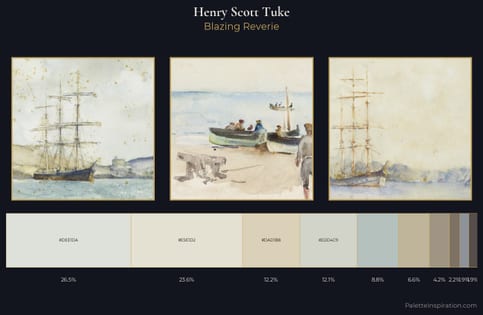 Henry Scott Tuke Palette 1